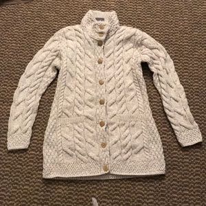 🍀Aran Crafts 🍀Cardigan w/ Buttons and Pockets